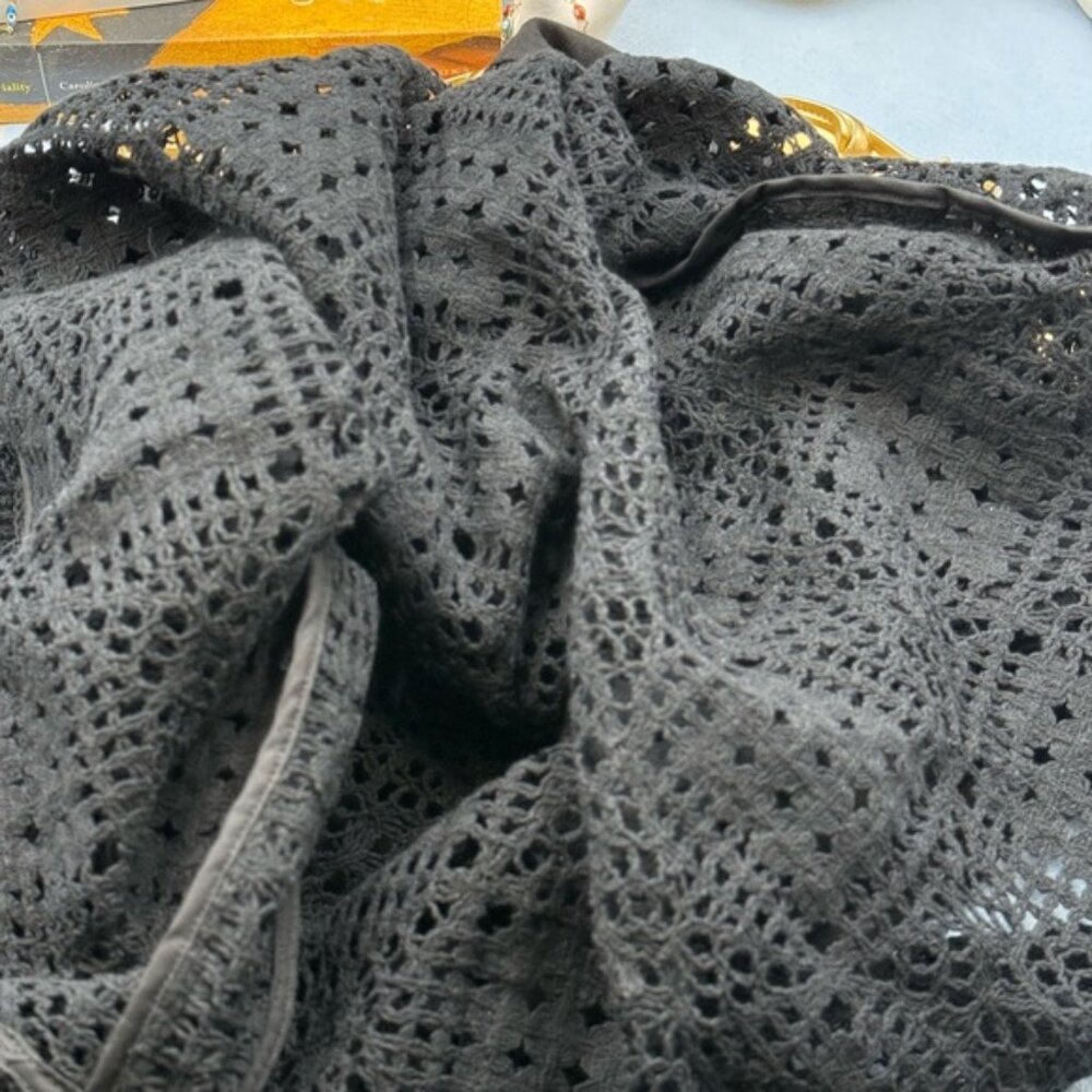 🆕 SIR THE LABEL 🧿 NWOT Rayure Tri Crochet Maxi Dress, Black Crochet, Sz 2 US 6 - Picture 16 of 16